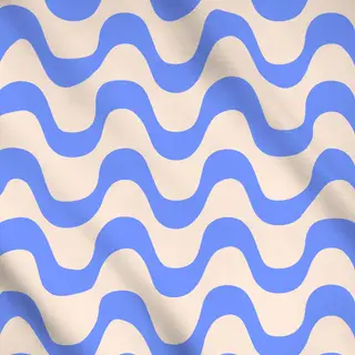 Meterware Welle Blau Copacabana