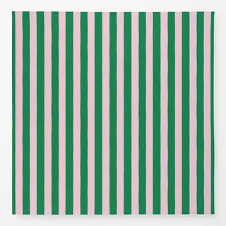 Tischdecke Streifen Grün Rosa