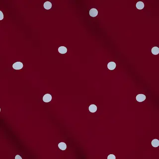 Meterware Punkte Bordeaux & Hellblau