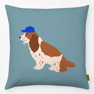 Kissen Cocker Spaniel mit Kappe