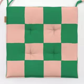 Sitzkissen Karo rosa & grün