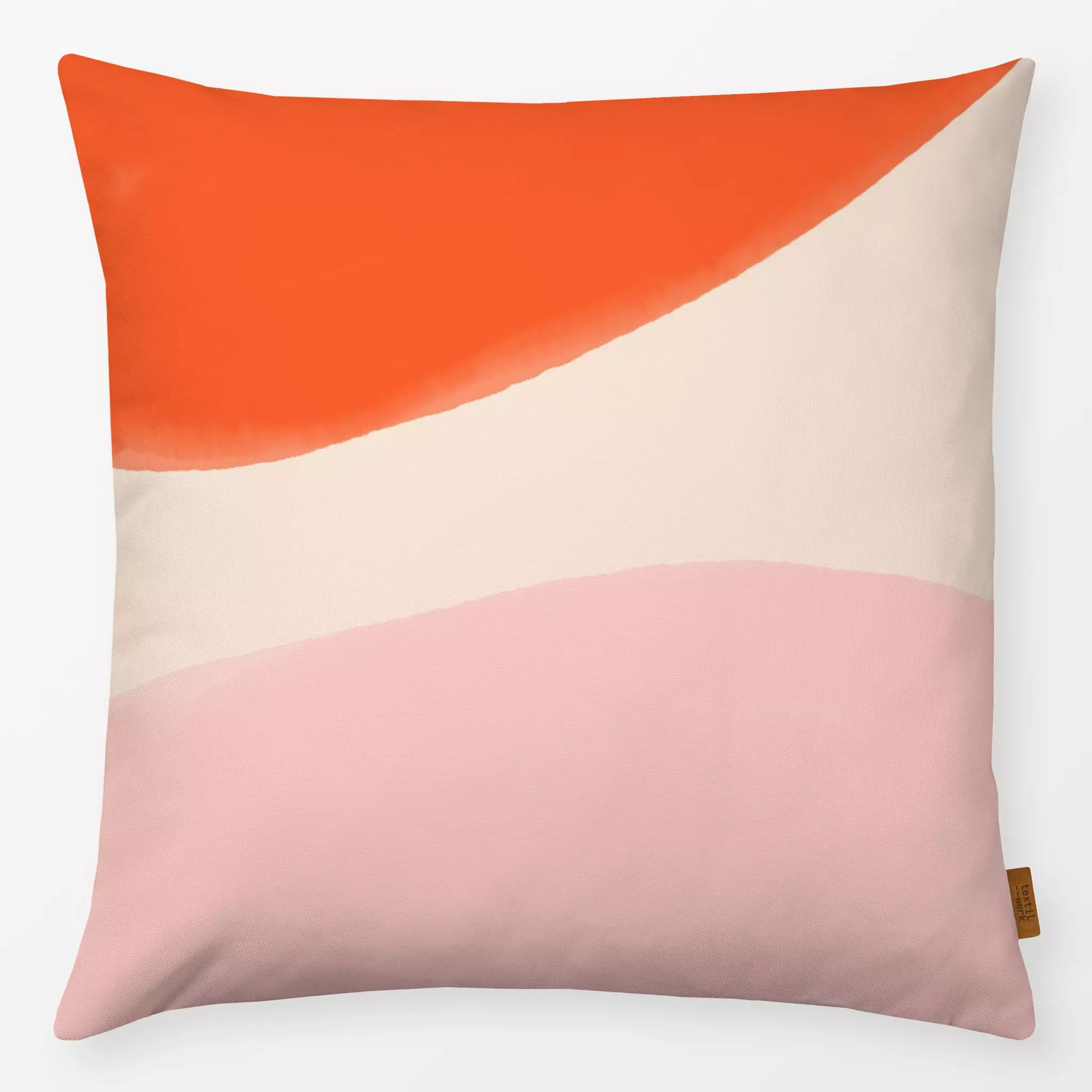 Kissen Kissen Watercolor Shapes Red & Pink