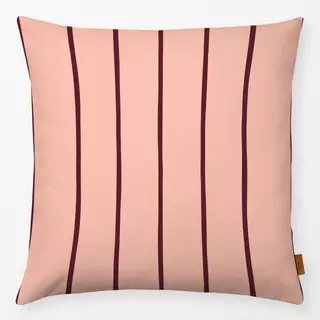 Kissen Dünne Streifen Rosa & Rot