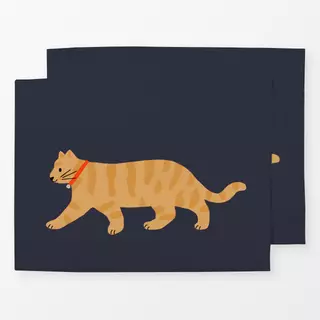 Tischset Rote Getigerte Katze