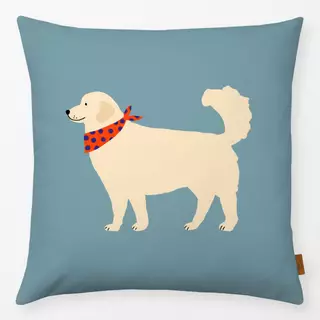 Kissen Golden Retriever mit Halstuch