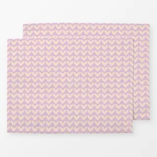 Tischset Muster Strick Herzen rosa