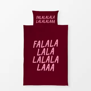 Bettwäsche Typo "Falalalala"