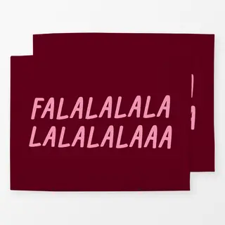 Tischset Typo "Falalalala"