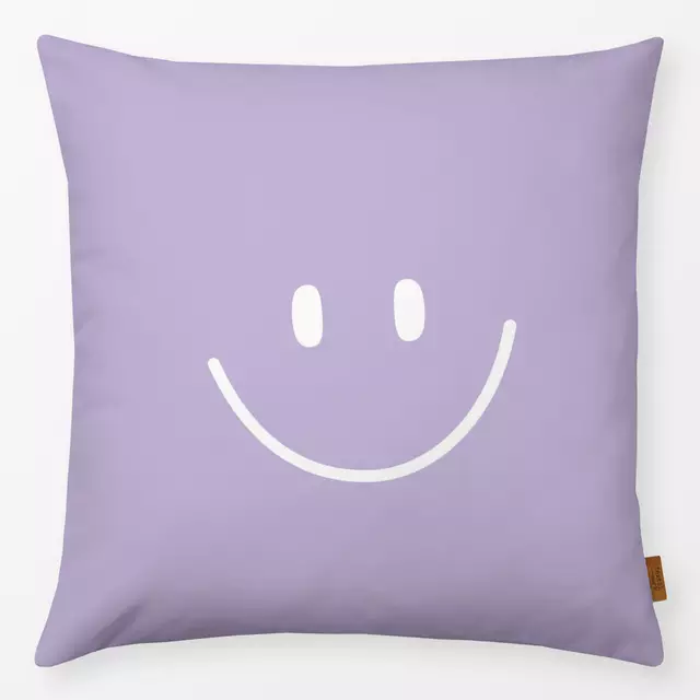 Kissen Lila Smile von Maren Gross