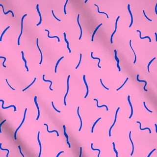 Meterware Luftschlangen Blau & Pink