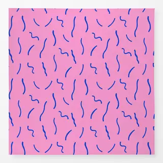 Tischdecke Luftschlangen Blau & Pink