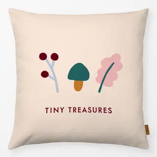 Kissen Pilz Blatt Zweig "Treasures"