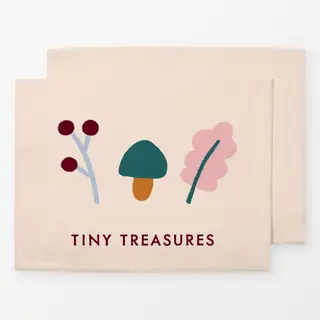 Tischset Pilz Blatt Zweig "Treasures"