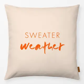 Kissen Typo "Sweater Weather"