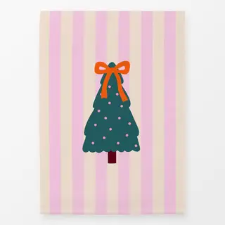 Geschirrtücher Weihnachtsbaum mit Schleife