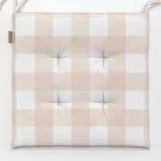 Sitzkissen Vichy Karo Gingham Beige