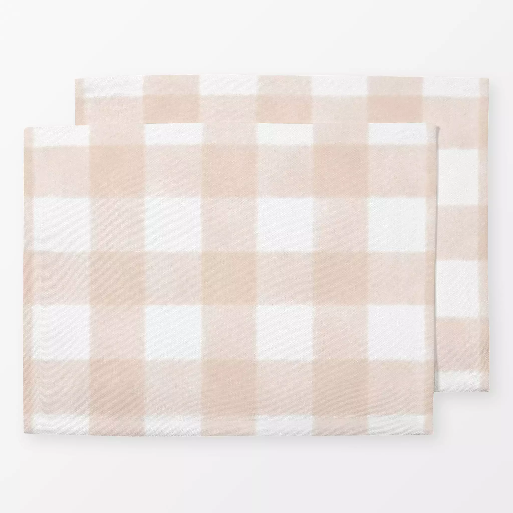 Tischset Vichy Karo Gingham Beige, gemustert, Frühling, von Monika Strigel