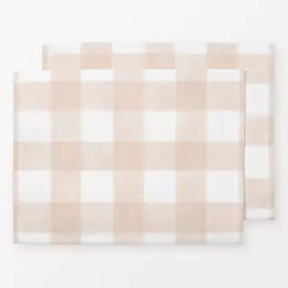 Tischset Vichy Karo Gingham Beige