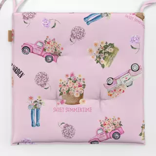 Sitzkissen Cottage Sommer Muster Blumen