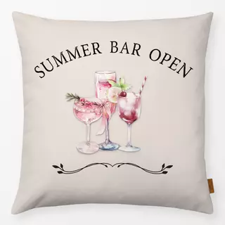 Kissen Sommer Bar Cocktails Rosa
