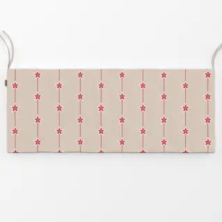 Bankauflage Beige Rot Pink