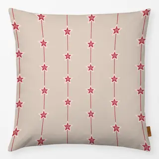 Kissen Beige Rot Pink