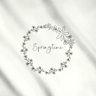 Meterware Springtime Blumenkranz