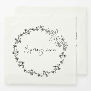 Servietten Springtime Blumenkranz