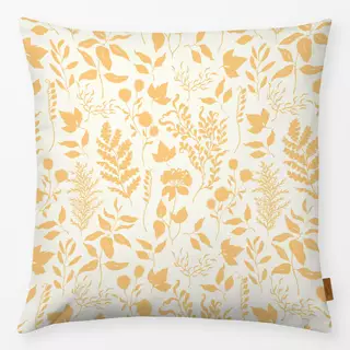 Kissen Sommerblumen Gelb Creme