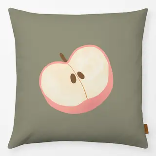 Kissen Apfel Liebe Grün Herbst