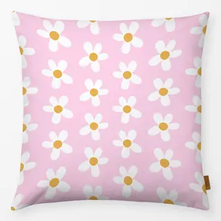 Kissen Daisy Margeriten Blume Lila Blumen Muster Daisy Pink