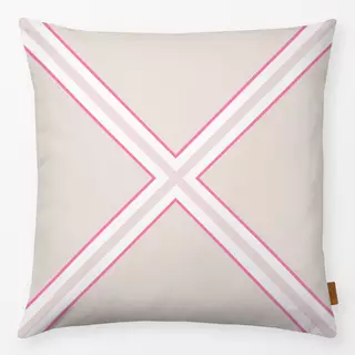 Kissen Kreuz Pink - Hamptons Chic