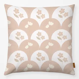 Kissen Kleine Blumen Beige Muschel Muster