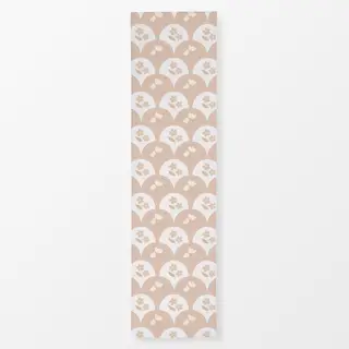 Tischläufer Kleine Blumen Beige Muschel Muster