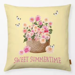 Kissen Cottage Summer Blumenkorb