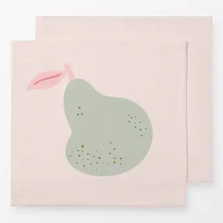 Servietten Birne Rosa Pastel