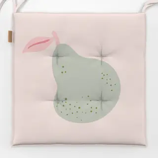 Sitzkissen Birne Rosa Pastel