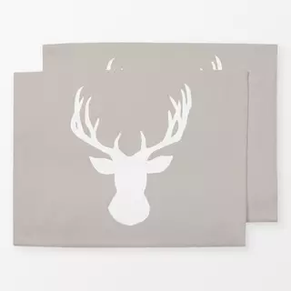 Tischset Hirsch Beige