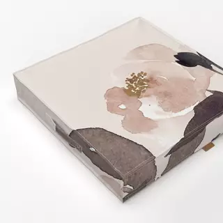Bodenkissen Rosengarten Beige Pastel