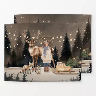 Tischset Cozy XMas Waldweihnachten
