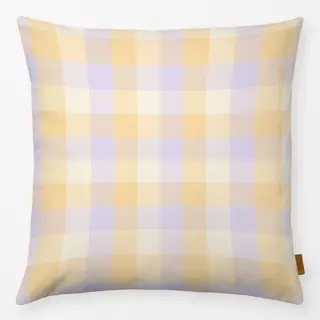 Kissen Lila Gelb Karo Gingham Pastel