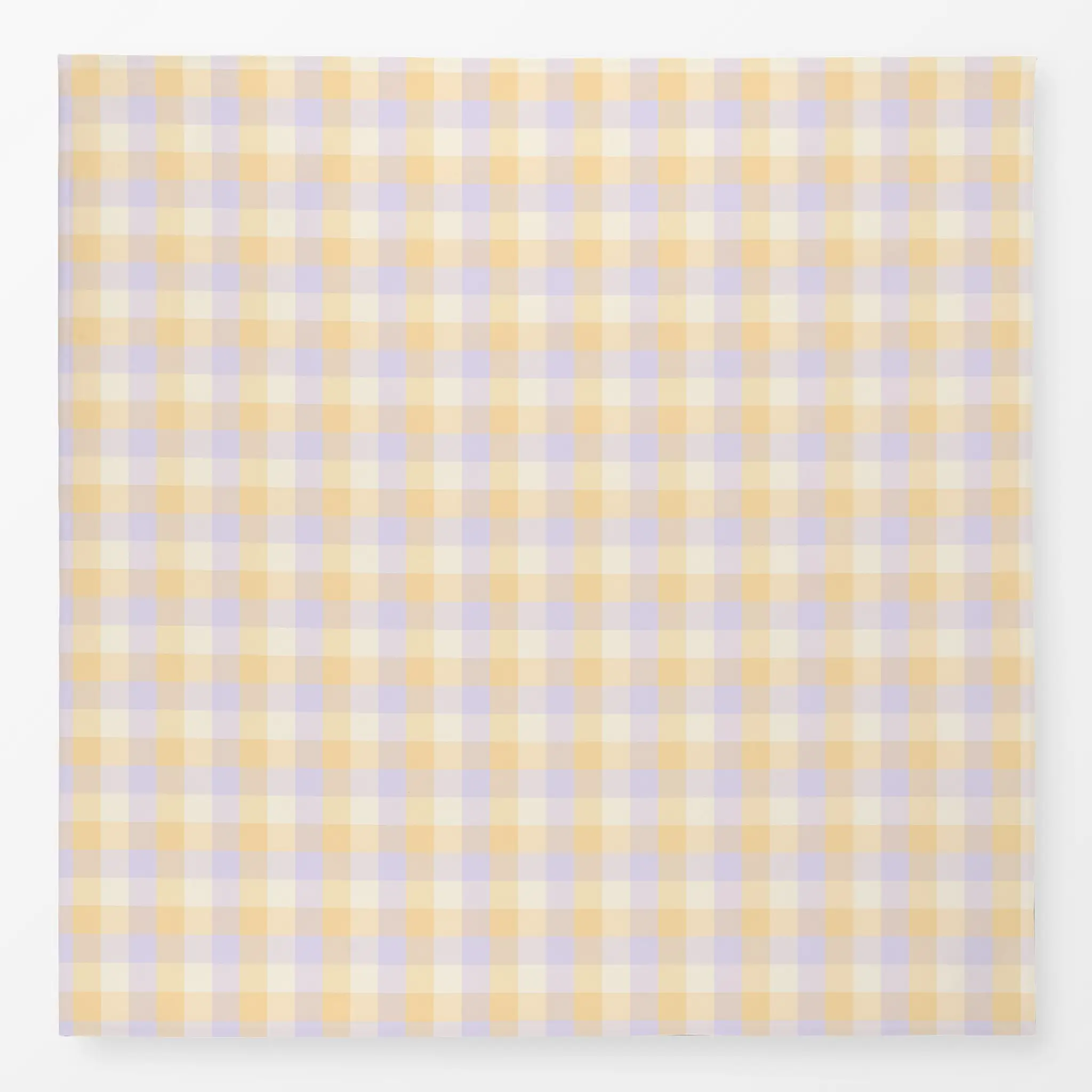 Tischdecke Lila Gelb Karo Gingham Pastel, gemustert, Ostern, von Monika Strigel