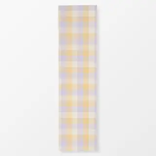 Tischläufer Lila Gelb Karo Gingham Pastel