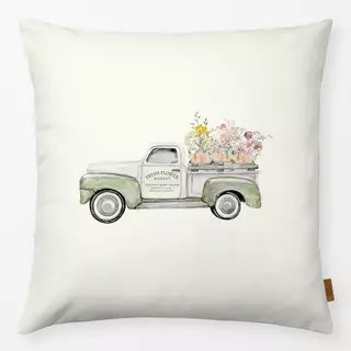 Kissen Blumen Auto Laster Frühling