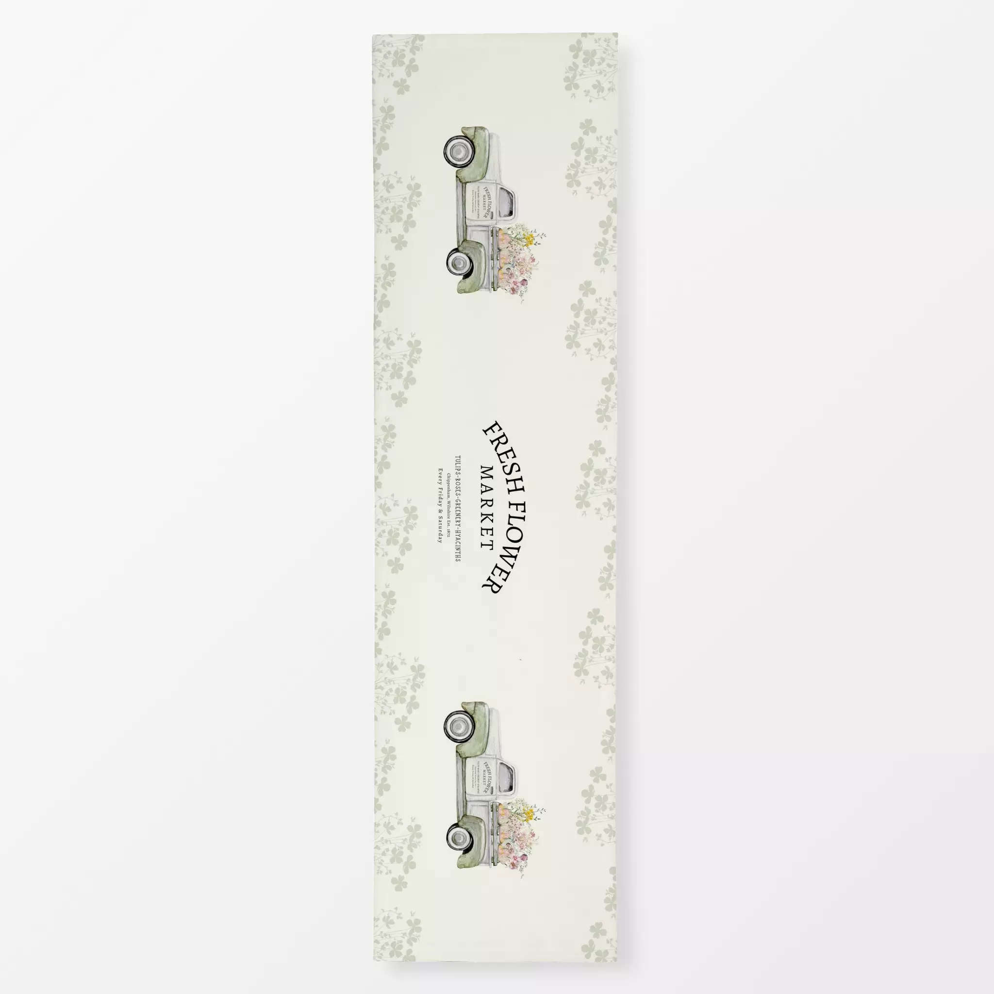 Tischläufer Blumen Auto Laster Frühling, Blumen, Spruch, Sommer, von Monika Strigel