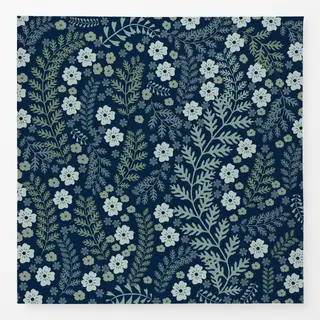 Tischdecke Blumengarten Blau Midsommar