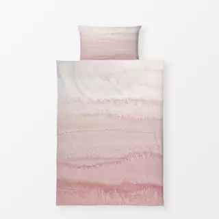 Bettwäsche Farbverlauf Wellen Rosa Ballerina