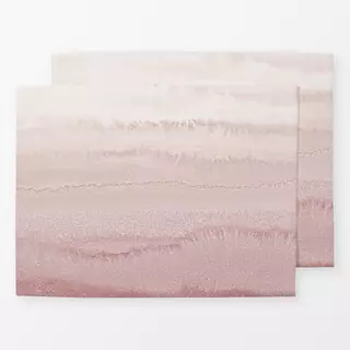 Tischset Farbverlauf Wellen Rosa Ballerina
