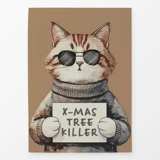 Geschirrtücher Christmas Tree Killer Cat