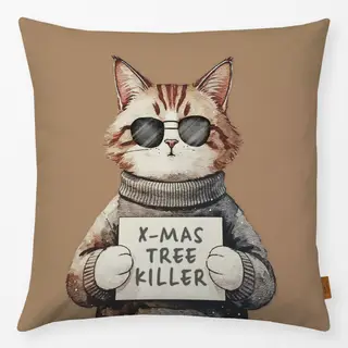 Kissen Christmas Tree Killer Cat